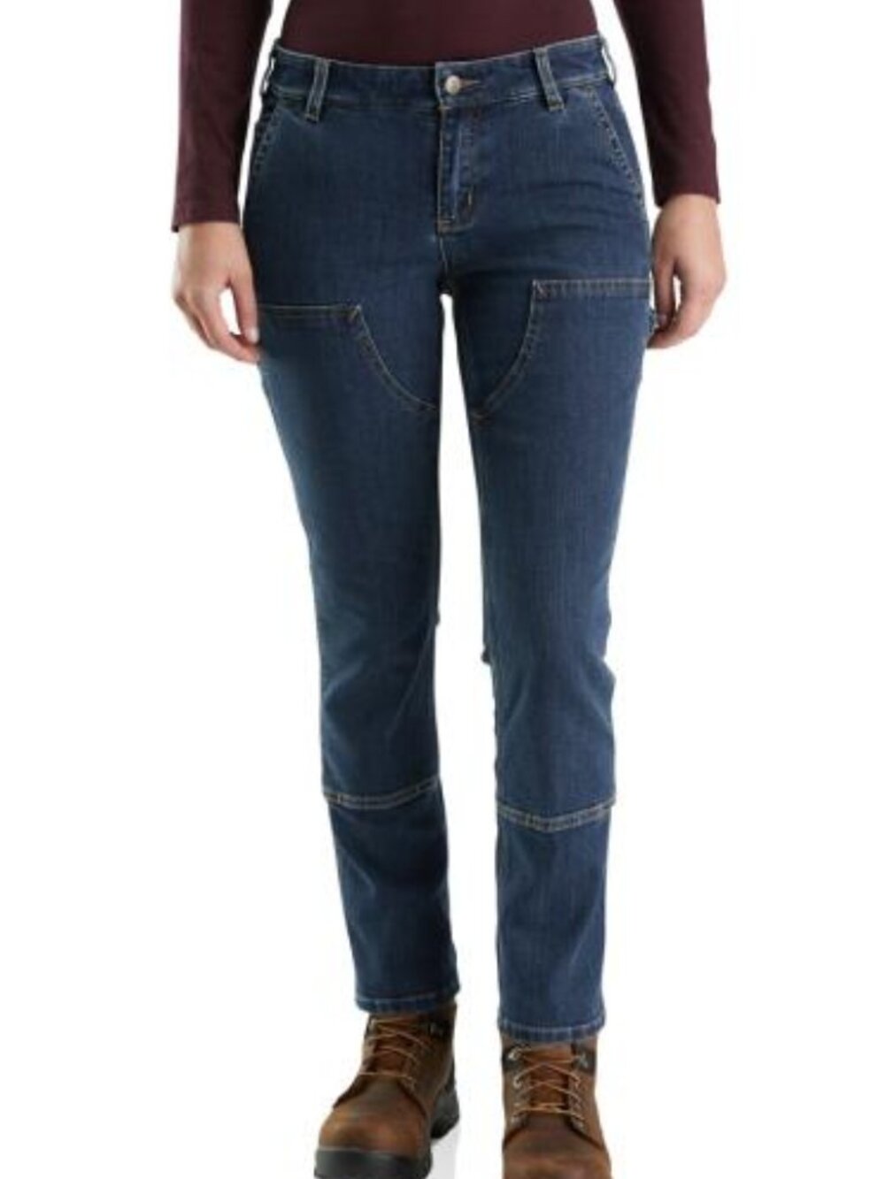 CARHARTT Rugged Flex® Double Front Jeans Straight Leg (Size 8)